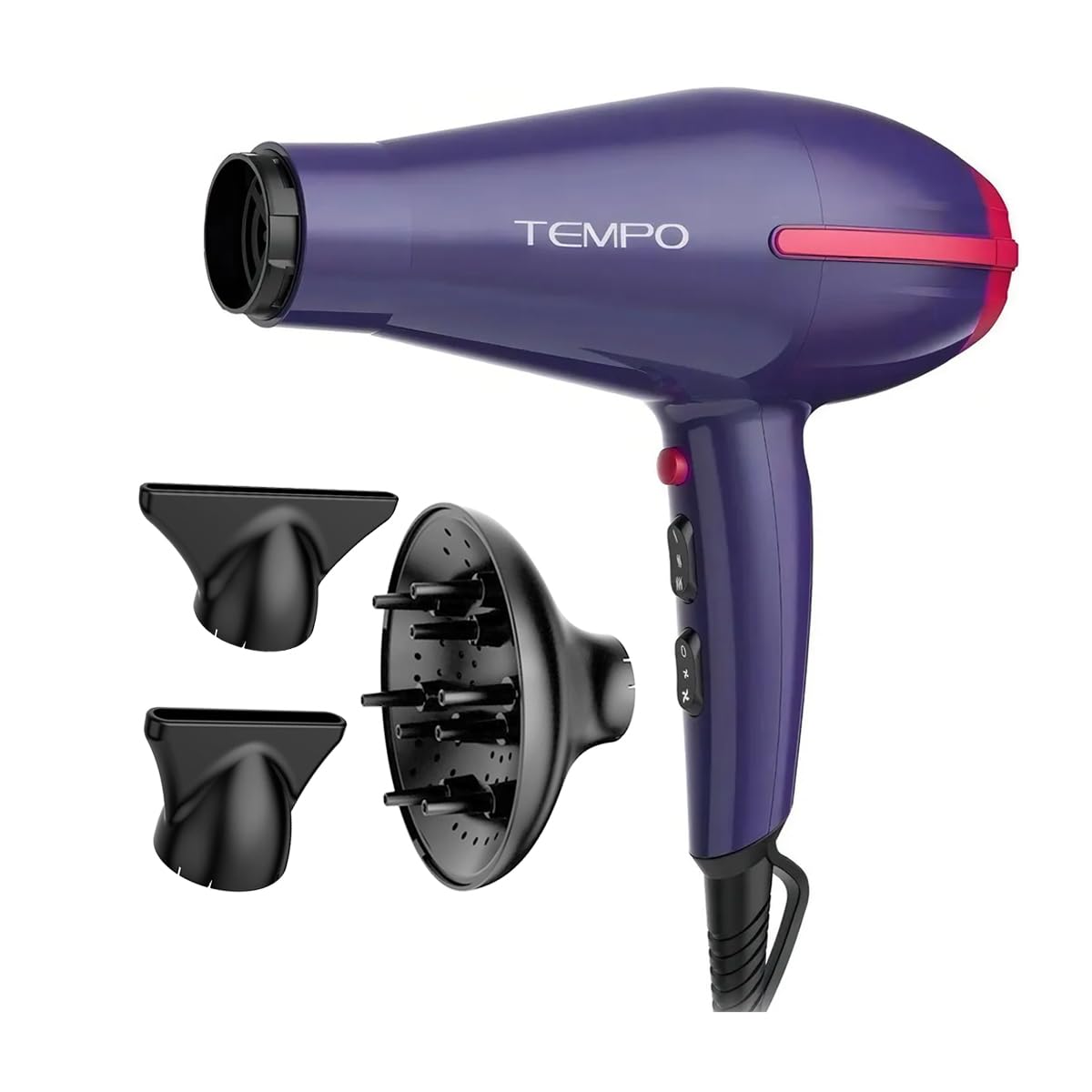 Secadora de cabello GA.MA Italy Tempo 3D 2100 W – Motor AC Profesional, Tecnología 3D Therapy y MicroShine, 3 Temperaturas, 2 Velocidades, Golpe de Aire Frío y Voltaje dual