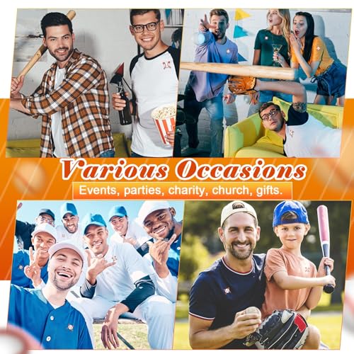 Image of Tondiamo Sports Ball Lapel Pin Bulk Baseball Football Softball Tennis Brooch for Team Training Backpack Hat Cloth Accessories