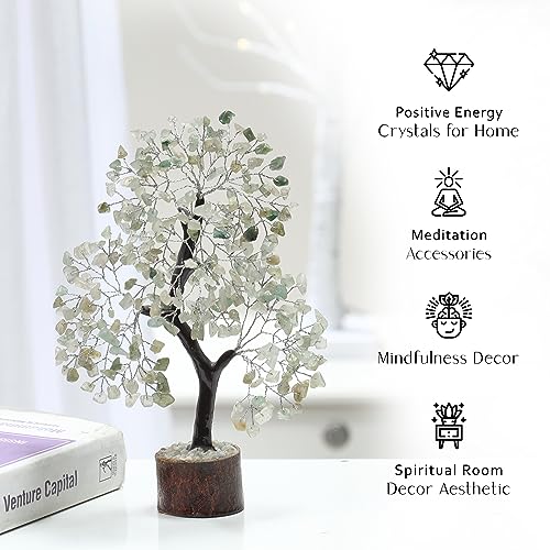 PYOR Jade Stone Bonsai Tree, Real Crystals And Stones, Crystal Tree Decor, Spiritual Gifts for Women Money Desk - Image 2