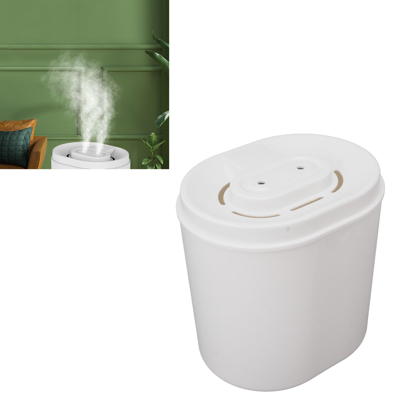 Humidificador de escritorio silencioso de 6 litros de gran capacidad, doble pulverización, USB, humidificador de aire para dormitorio, oficina, viajes