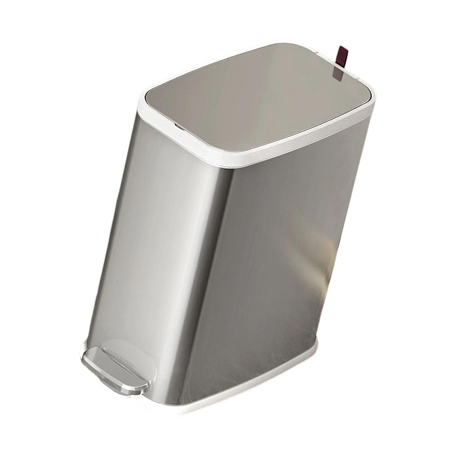 LUCKGONI Premium Stainless Steel Trash Can 7L Capacity Quiet Lid and Foot Pedal for Quiet Home and Kitchen Use