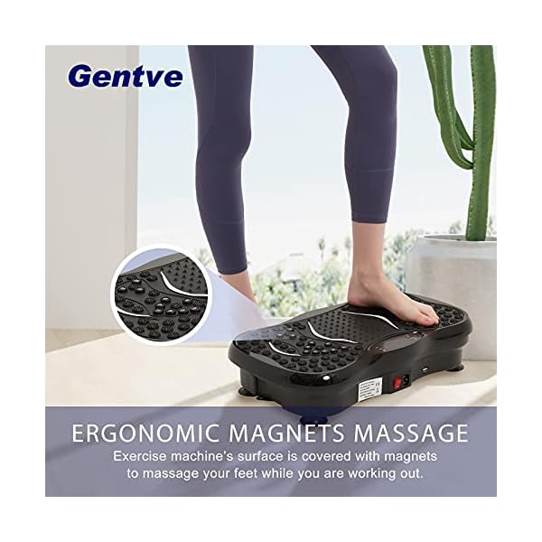 Gentve-Vibration-Plate-Exercise-Machine-Whole-Body-Workout-Machine-Fitness-Vibration-Platform-Machine-for-Weight-Loss-Foots-Massage-with-Loop-Bands-Bluetooth-Remote-99-Levels Vibration Plate Exercise Machine - Whole Body Workout Machine ,Fitness Vibration Platform Machine for Weight Loss & Foots Massage with Loop Bands + Bluetooth + Remote, 99 Levels