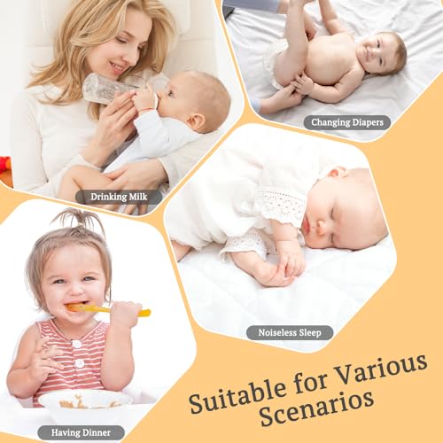 Image of BEDLORE Waterproof Crib Mattress Protector 2 Pack, Ultra Soft Bamboo Viscose Crib Mattress Pad Cover, Noiseless Toddler Mattress Protector for Standard Baby Mattress Size 52''x28'', Dark Gray