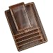 Le'aokuu Genuine Leather Magnet Money Clip Credit Card Case Holder Slim Handy Wallet
