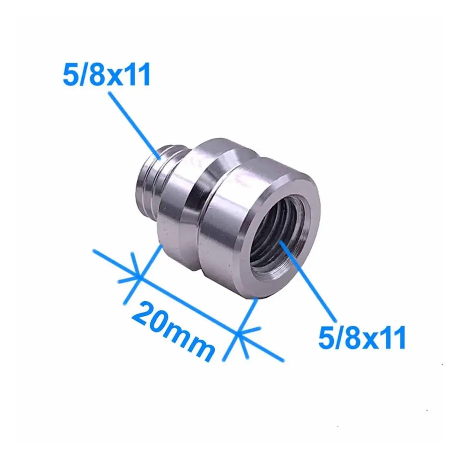 New 2pcs Prism Adapter 5/8 x11 thread from male thread to female thread, for GPS TOTAL STATION