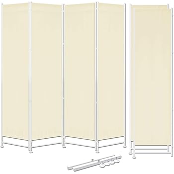 Amazon Ottostyle Jp パーテーション 4連 アイボリー 追加パネル2枚 サポート安定足2個セット 約 高さ180cm 最大 幅2cm クロース高さ調節可能 間仕切り スクリーン オンライン通販