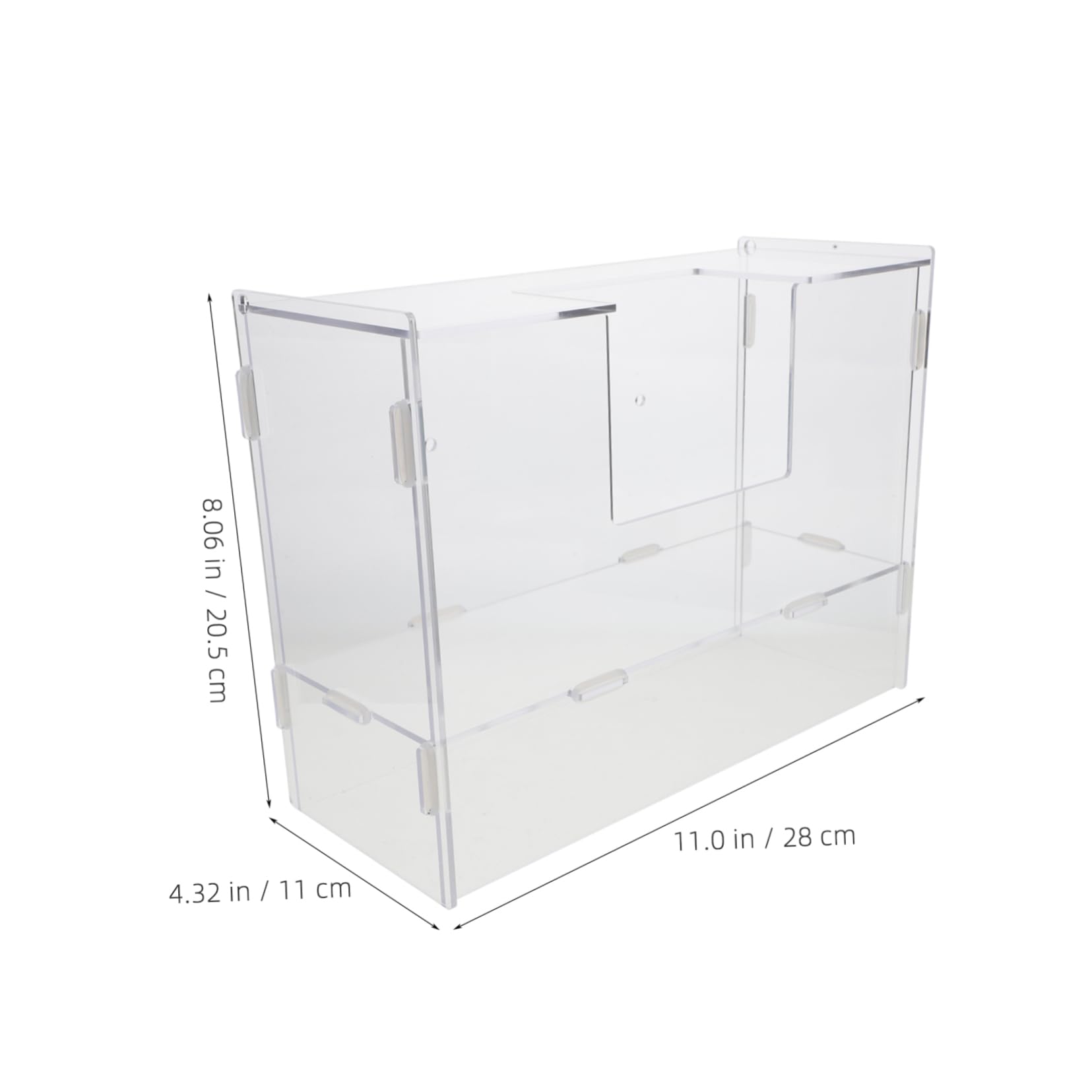 Acryl Heuspender mit Futterrille und Großer Kapazität für Kleintiere