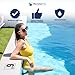 Aquatic Custom Tile, 6FT Pool Depth Markers, 6x6 Inches Vinyl Pool Stickers, Swimming Pool Number Markers, Pool Safety Signage, Adhesive Pool Depth Markers Stickers for Decks, MADE IN USA - (1 Pack)