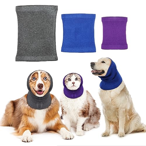 3 pçs protetores de orelha de cachorro proteção contra ruído capas de orelha de cachorro envoltório