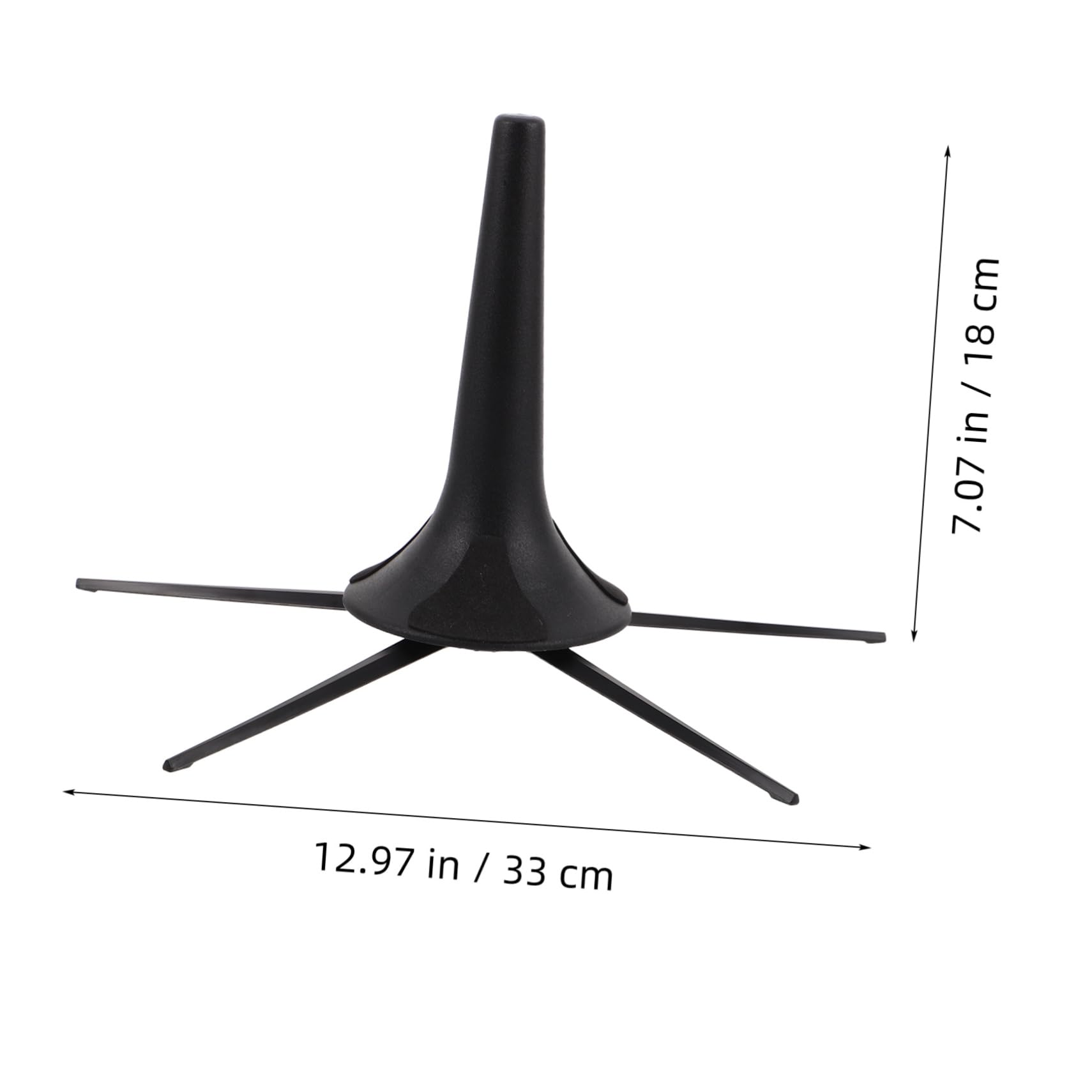 GALPADA Easy-clean Trumpet Stand Holder Portable Metal Stand Foldable Legs for Musicians