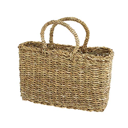 ホグラ スクエア シンプルかごバッグ L