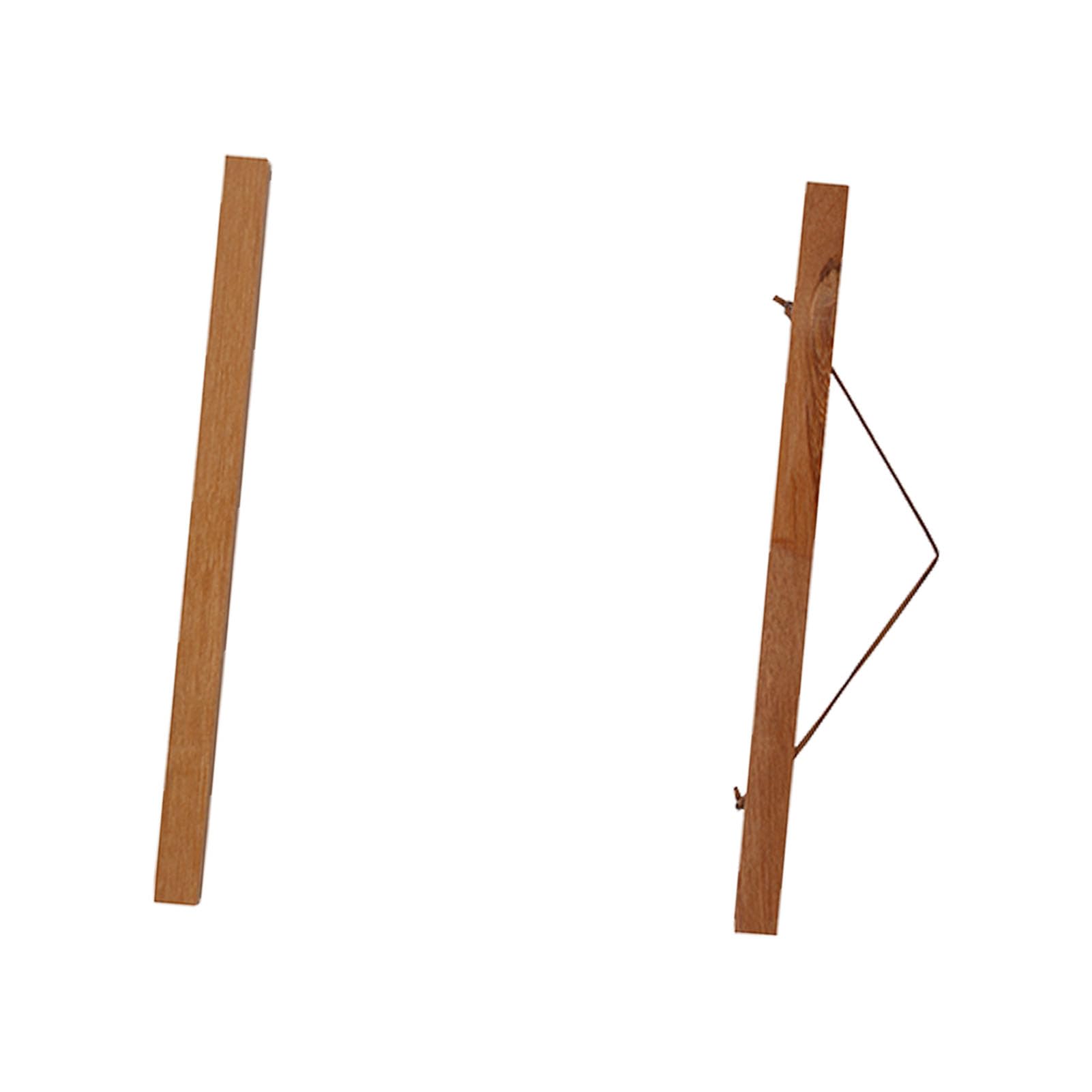 Eujgoov 4 Wooden Strips Modern Magnetic Poster Hanger, Poster Hangers Sawdust Photo Frame DIY Custom Poster Scroll Prints Artwork Hanger Teak Wood (50cm), Eujgoov1n0m68z52c-04