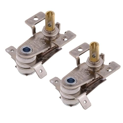 JDIEOQA 1.42x1.42in AC 250V 16A Adjustable 90 Celsius Temperature Switch Bimetallic Heating Thermostat KDT-200 for Electric Heater Oven