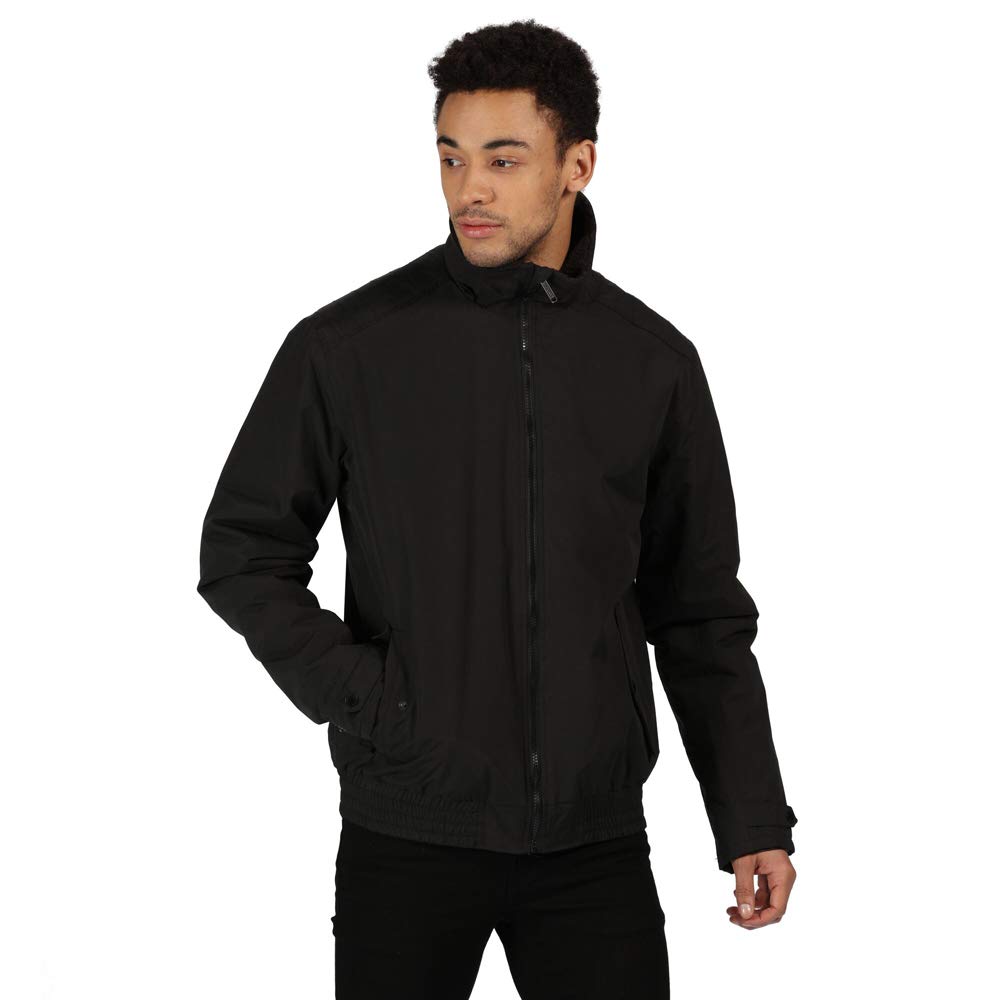 Regatta RAYAN Waterproof Breathable Taped Seams Insulated Polyester Lining Hidden Hood Jacket - Black, Small