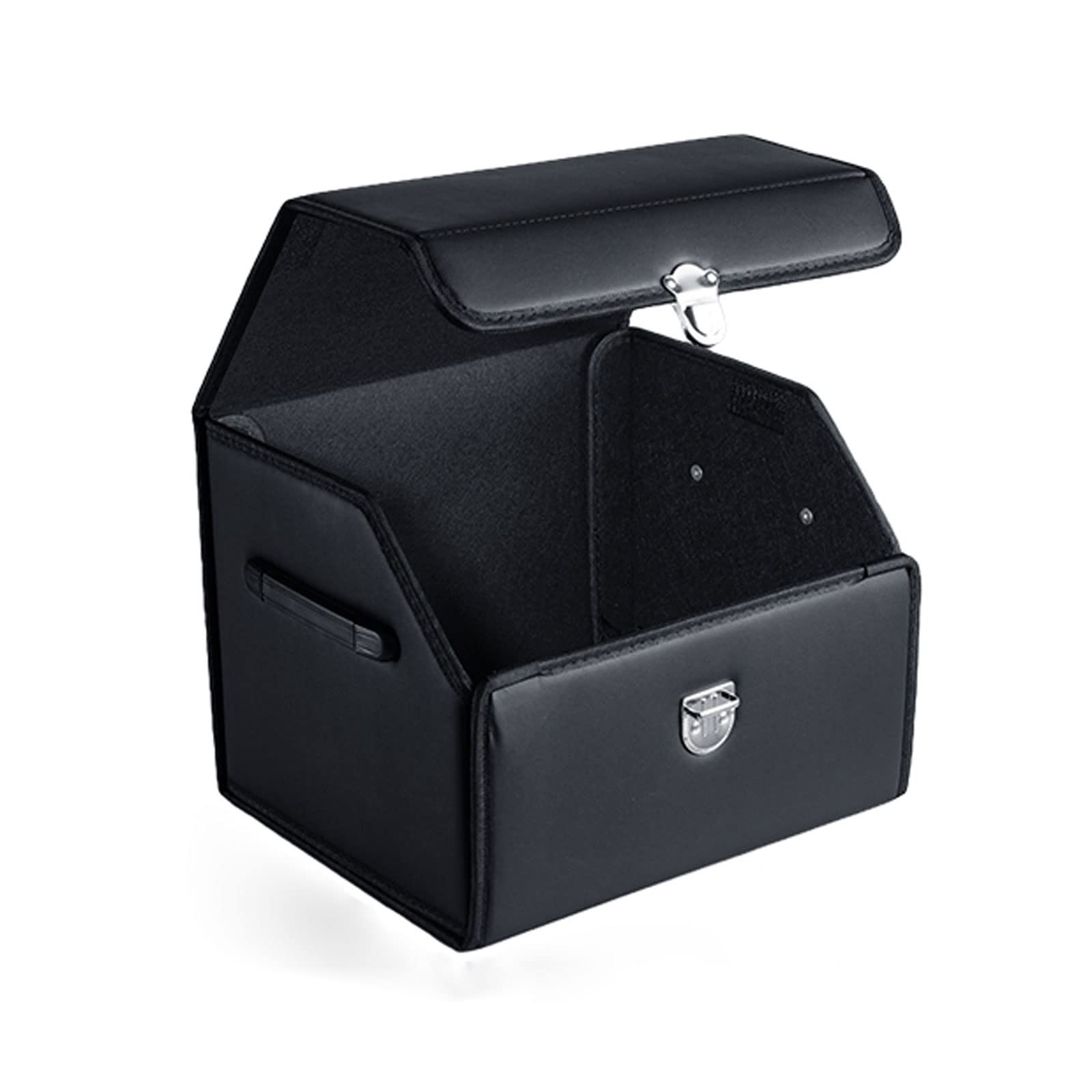 FYIYIEW car boot organiser, Sturdy and Durable Storage, Collapsible Box with Retractable Handle