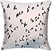 ZCHW Federa aviaria Uccello Corvo Microfibra Decorativo copriletto Cuscino Moda Vita Cuscino Federa 45x45 cm