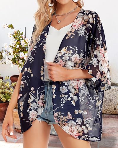 Image of Swimsuit Coverups for Women Sarong Beach Bikini Wrap Sheer Short Skirt Chiffon Scarf for Swimwear