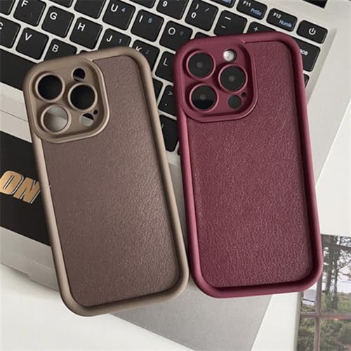 Étui en cuir iPhone 12 évite les bris d'écran et les rayures - 3