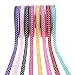 Grosgrain Ribbons 3/8 Inch Multi Color Polka Dot Ribbon Christmas Fabric Ribbon 40 Yards for Gift Wrapping Party Decoration and Bow Hair Accessories Total 8 Colors