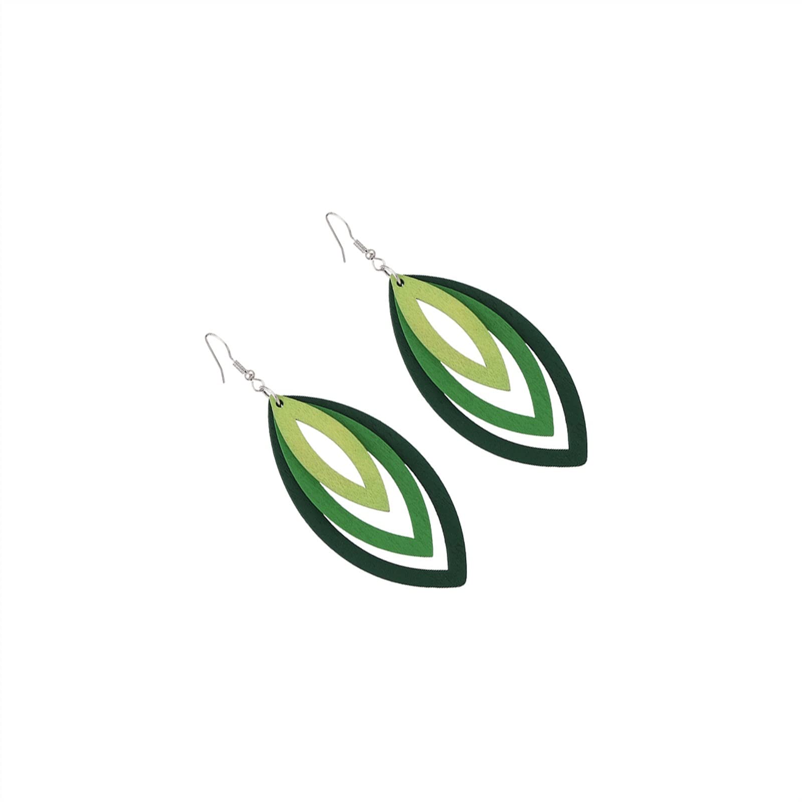 Gioielli di Moda Ragazza Orecchini Pendenti in Legno Cavo Multistrato Donna Elegante Accessori Casual quotidiani Gioielli per Feste da Donna Orecchini di Fascia Alta
