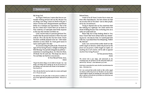 Image of Jesus Listens Note-Taking Edition, Leathersoft, Gray, with Full Scriptures: Daily Devotional Prayers of Peace, Joy, and Hope (A 365-Day Prayer Book)