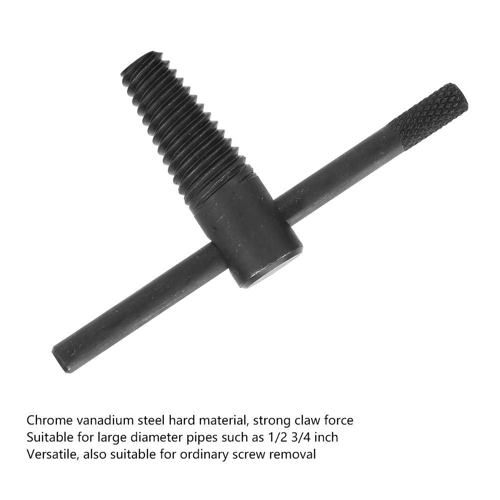Holigie Screw Extractor, Bolt Remover Steel Dual Use Water Pipe Screw Tool, Stripped Screw Extractor for Removing 1/2in 3/4in Pipes Damaged Broken Screws (1/2 inch)
