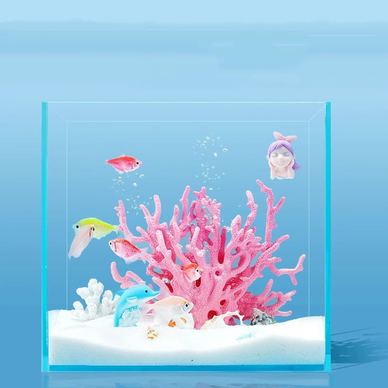 Image of AnRui Aquarium Coral Ornament Resin Coral Reef Decor Artificial Aquarium Plants Landscape Fish Tank Accessories Decorations