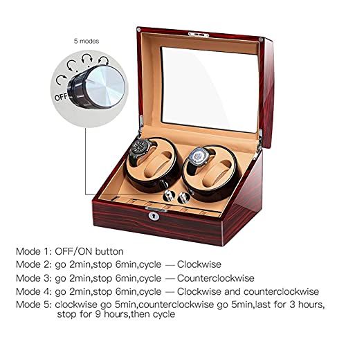 Estuche para 4+6 relojes automáticos con adaptador y batería 5