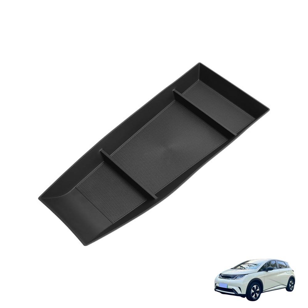 QQJHBAMYN TPE Lower Center Console Organiser Tray, for BYD Dolphin Intelligent Driving Edition 2025 Car Centre Floor Consoles Accessory Interior Storage Easy Clean NonSlip