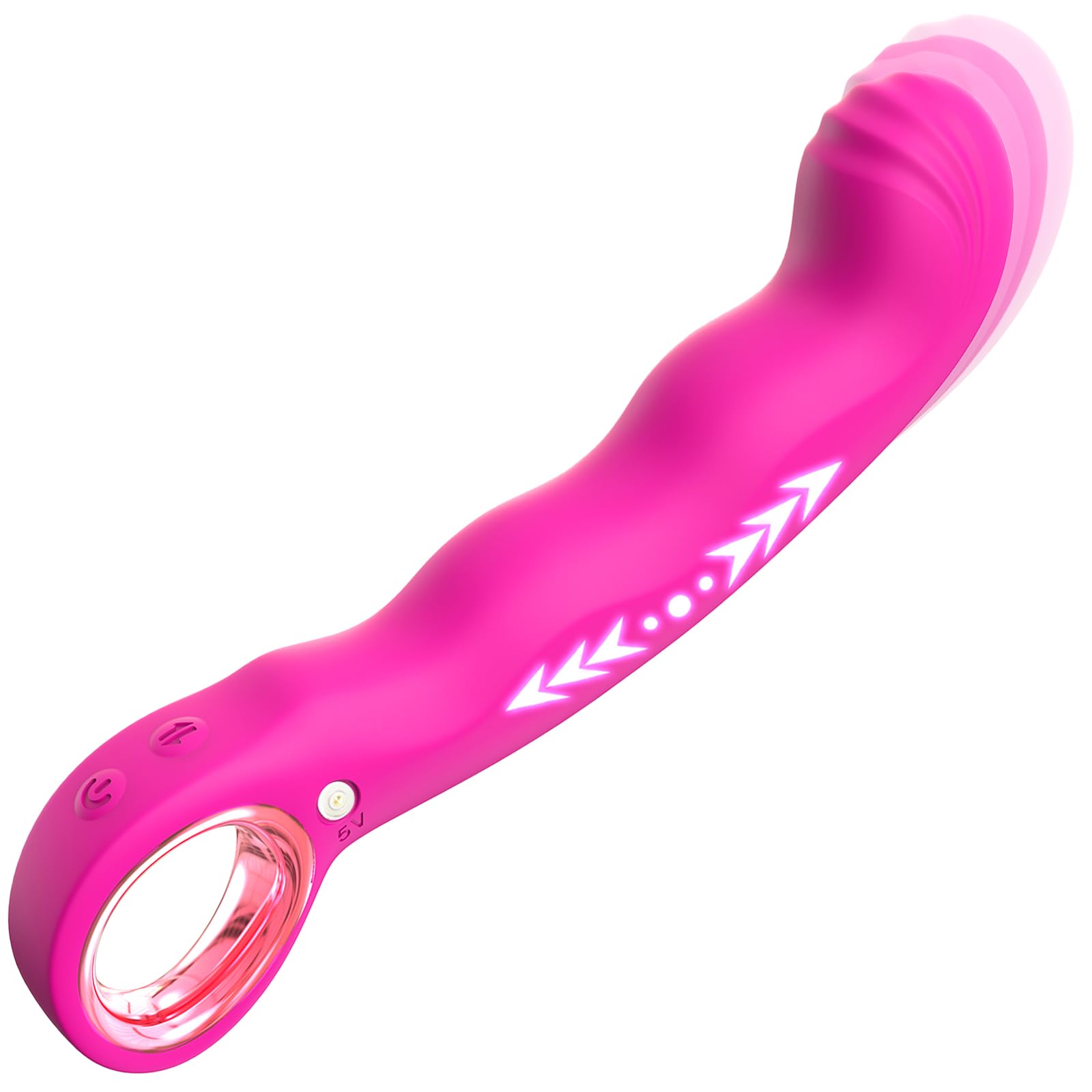 Thrusting Vibrator Sex Toys for Women, Adult Toys G Spot Vibrator with 7 Thrusting & 7 Vibrating Modes, Finger Shaped Clitoral Vibrators Vibradores Dildo for Couples, Adult Sex Toys & Games (Rose)