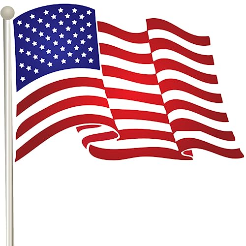 3x5 Ft (90 X 150cm) USA Flag Large Flag of United States with 2 Brass Grommets America National Flag For Party Festival Procession Celebration Sport Activities Garden Home Indoor Outdoor Decoration