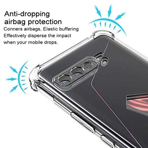 Image of Shockproof Clear Bumper Back Cover Case for Asus ROG 3 |360 Degree Soft Transparent Back Cover Case for Asus ROG 3 (Transparent)