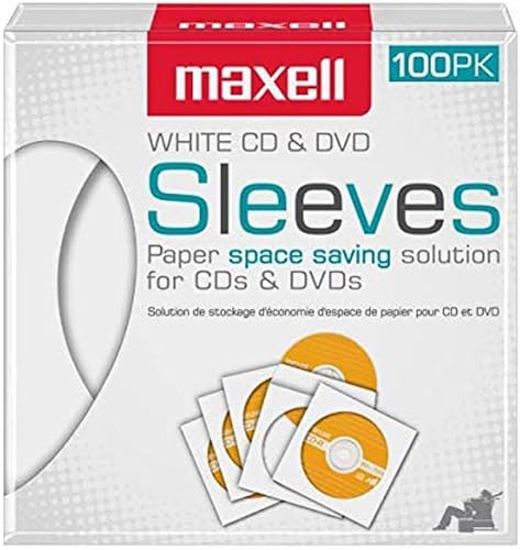 Maxell Fundas de almacenamiento de CDDVD