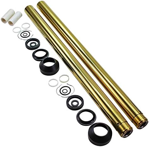Gold Titanium Nitride Coated Fork Tubes "+2" Length" 41mm for FXST/FXDWG Dyna Wide Glide