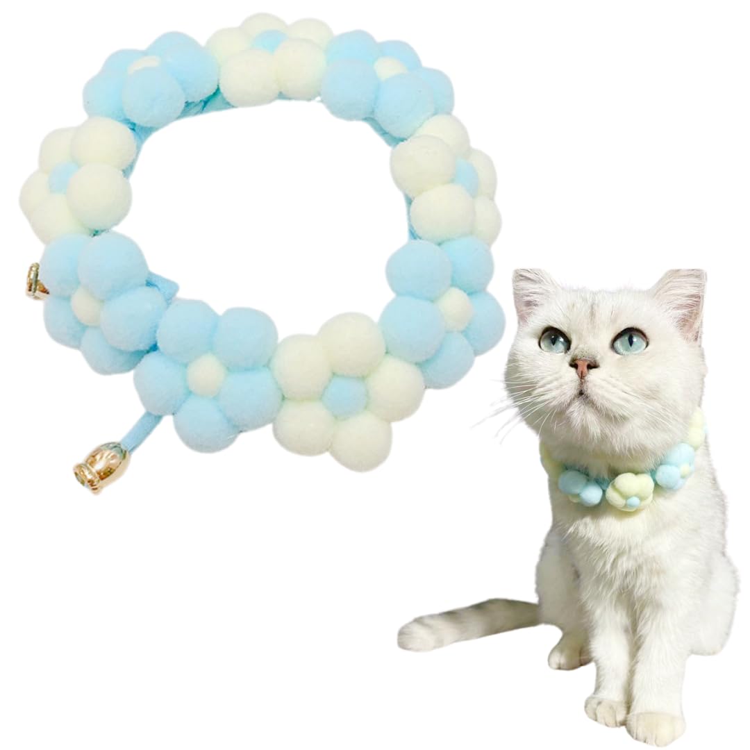 Amazon | I'm so happy 猫 首輪 シュシュ 花柄 可愛い リボン ふわふわ