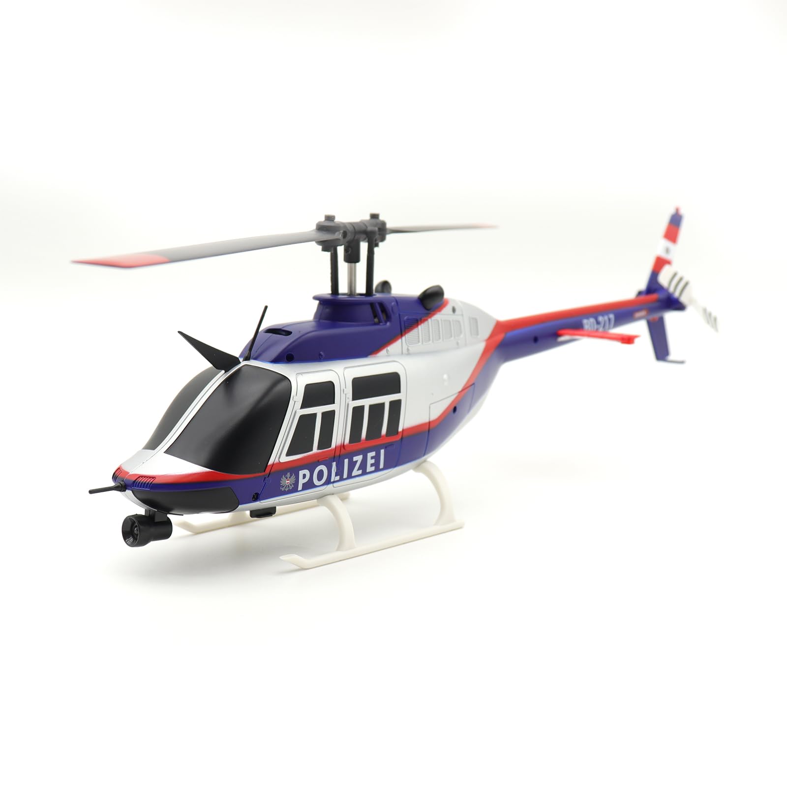 RC ERA C138 BELL206 6CH Flybarless RC Hubschraubermit Optical-Flow Schweben, RTF 2.4G Steuerung & Single-Rotor Ferngesteuerter Helikopter Flugmodell für Erwachsene RC-Piloten
