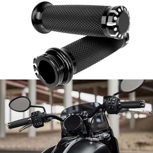 DREAMIZER Poignées de Guidon 1 Pouce Universelles avec Câble D'accélérateur, Compatibles avec...