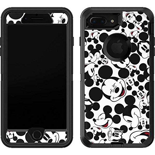 Skinit Decal Phone Skin Compatible with OtterBox Defender iPhone 7 Plus - Officially Licensed Disney Mickey Mouse Face Pattern Design