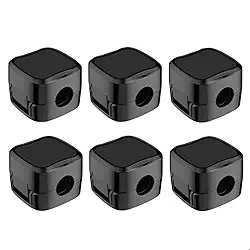 Kit 6 Organizadores de Cabos Magnéticos Preto – prenda e organize fios de celular, USB e computador com praticidade. Forte ímã, design moderno e fácil de usar em casa, escritório ou carro!