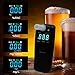 iBACheck Breathalyzer with 10 Memories and LED Display, Visible at Night. Long Battery Life and Last 350 Test with Alkaline Batteries (Black 1)