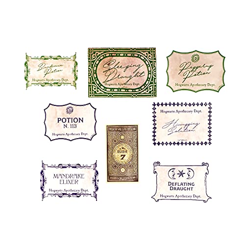 Conquest Journals Harry Potter Potions Labels Vinyl Stickers, Set Of 50, Official Labels From The Wizarding World, Waterproof And Uv Resistant, Great For All Your Gadgets, Potterfy All The Things #TOP2