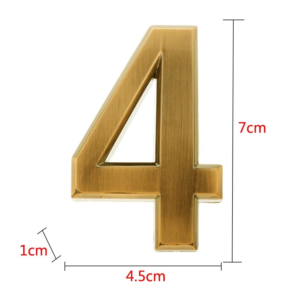 Números de casa grandes, Decoración de domicilio, Número puerta exterior, dirección moderno, Números entrada con señales tráfico(Number 6)