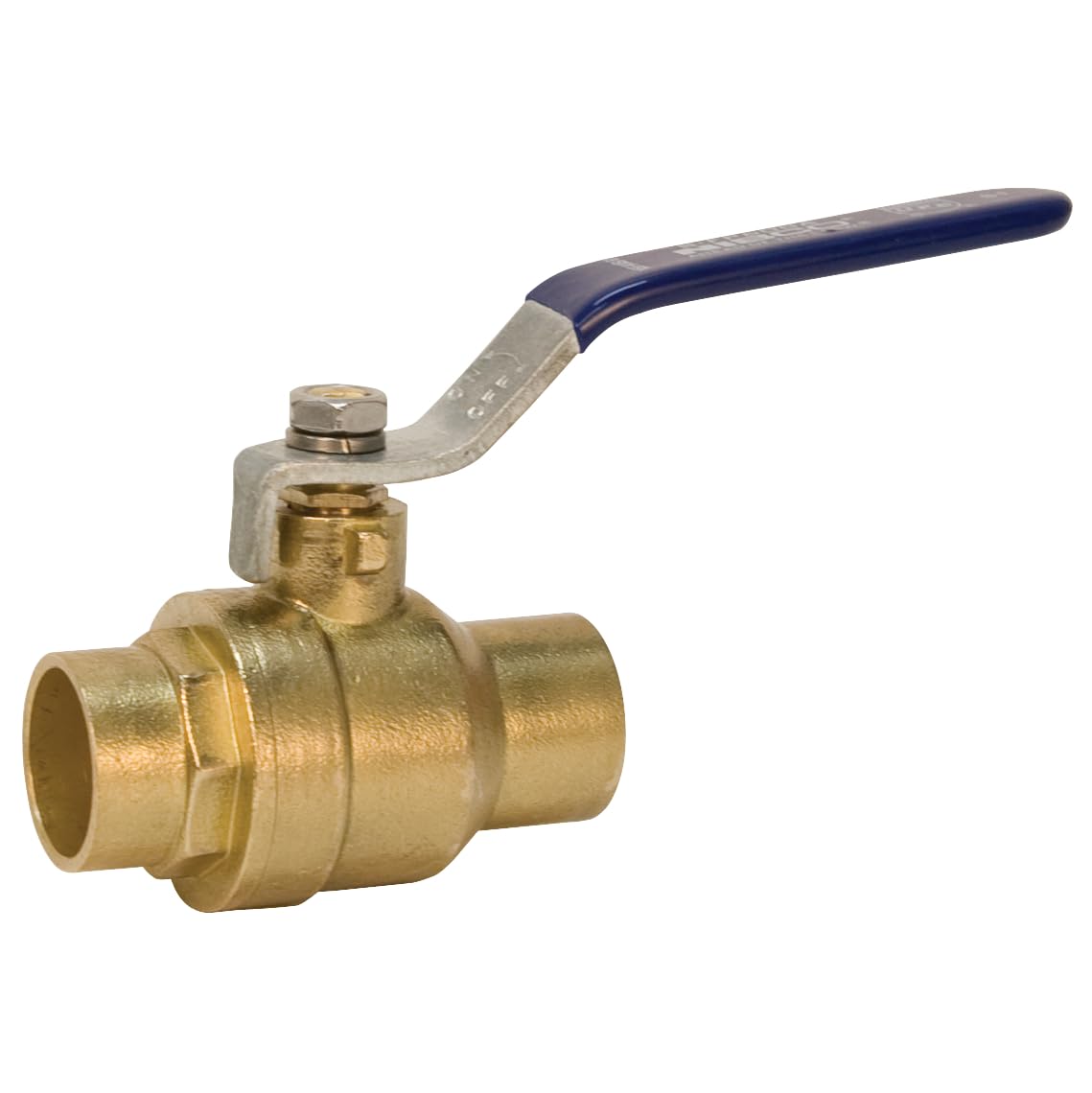 Nibco S-fp-600 a BRS Laiton Ball Valve, EN deux parties, poignée à levier, 1–1/10,2 cm femelle Solder Cup