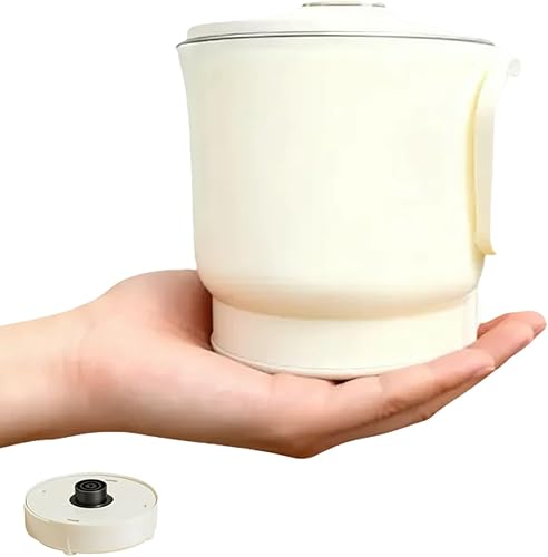 Hervidor eléctrico de viaje de 27.1 fl oz, vaso plegable de agua caliente de 500 W, mini hervidor portátil de acero inoxidable con protección