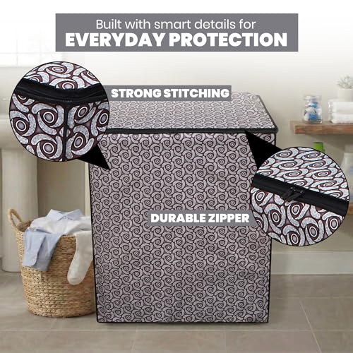Image of DREAM CARE Waterproof & Dustproof Washing Machine Cover Top Load & Semi Automatic Suitable for 6 kg, 6.2 kg, 6.5 kg (80 x 86 x 51 cms)
