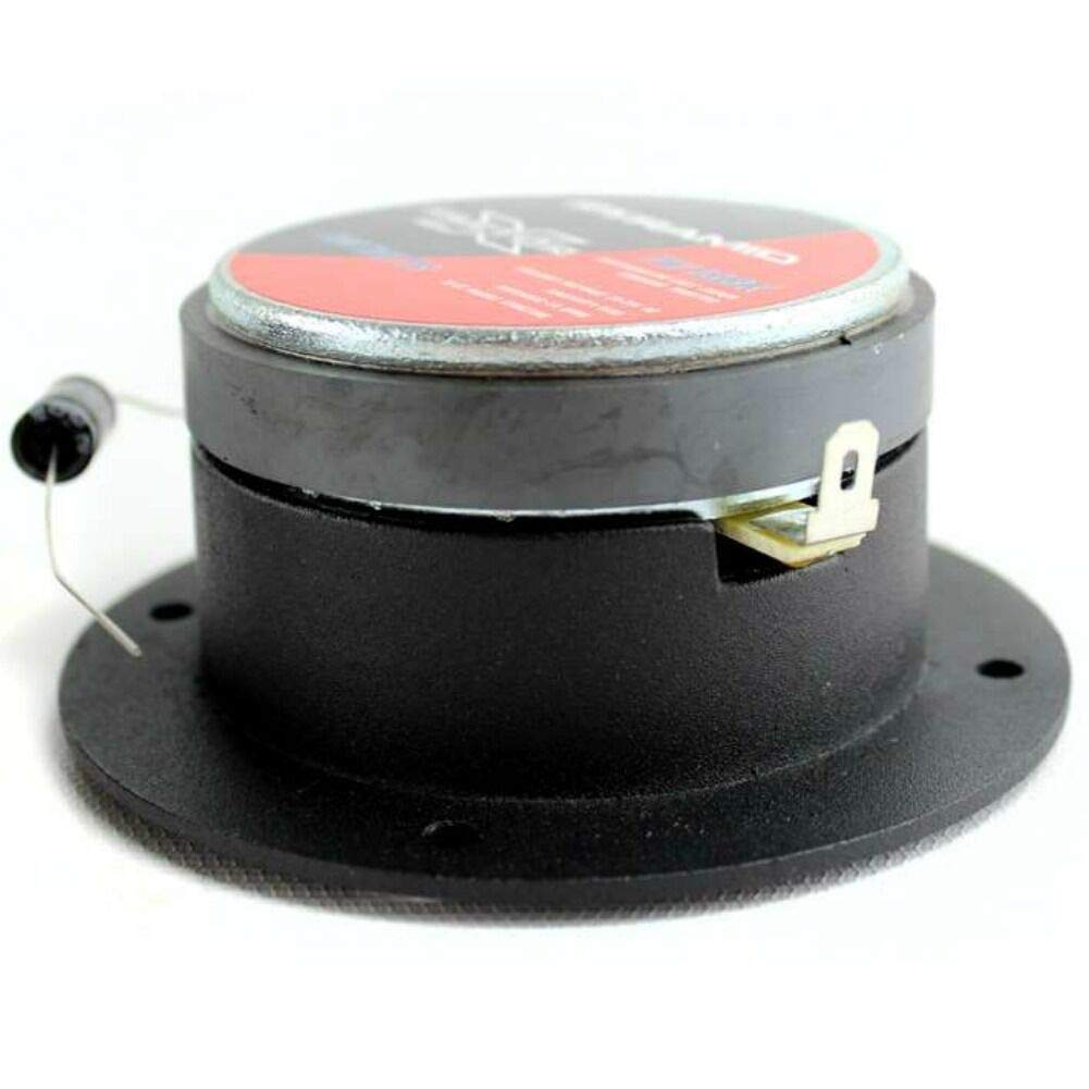 KIT SET PER PYRAMID TW18BK 2 SUPER TWEETER neri e rossi 150 watt rms 300 watt max da 9,80 cm di diametro con ridotta profondità solo 3,90 cm sensibilità 98 db spl, a coppia + condensatori omaggio