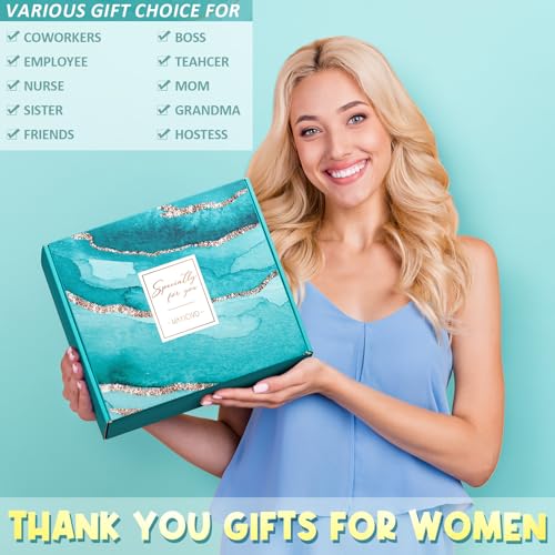 Image of Thank You Gifts for Women, Administrative Professional Day Gifts, Employee Appreciation Gift for Coworkers, Office Farewell Thank You Gift Basket for Teacher Nurse Mom Boss Hostess w / Canvas Tote Bag | Employee Appreciation Gifts for Nurse Staff, Birthday Christmas Farewell Office Bosses Day Thank You Gift Baskets w / Tote Bag