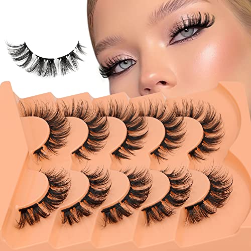 Lash Clusters Natural False Eyelashes Mink Individual Lashes Wispy Fluffy Eyelashes Diy Lash Extensions Multipack By Eefofnn #TOP1