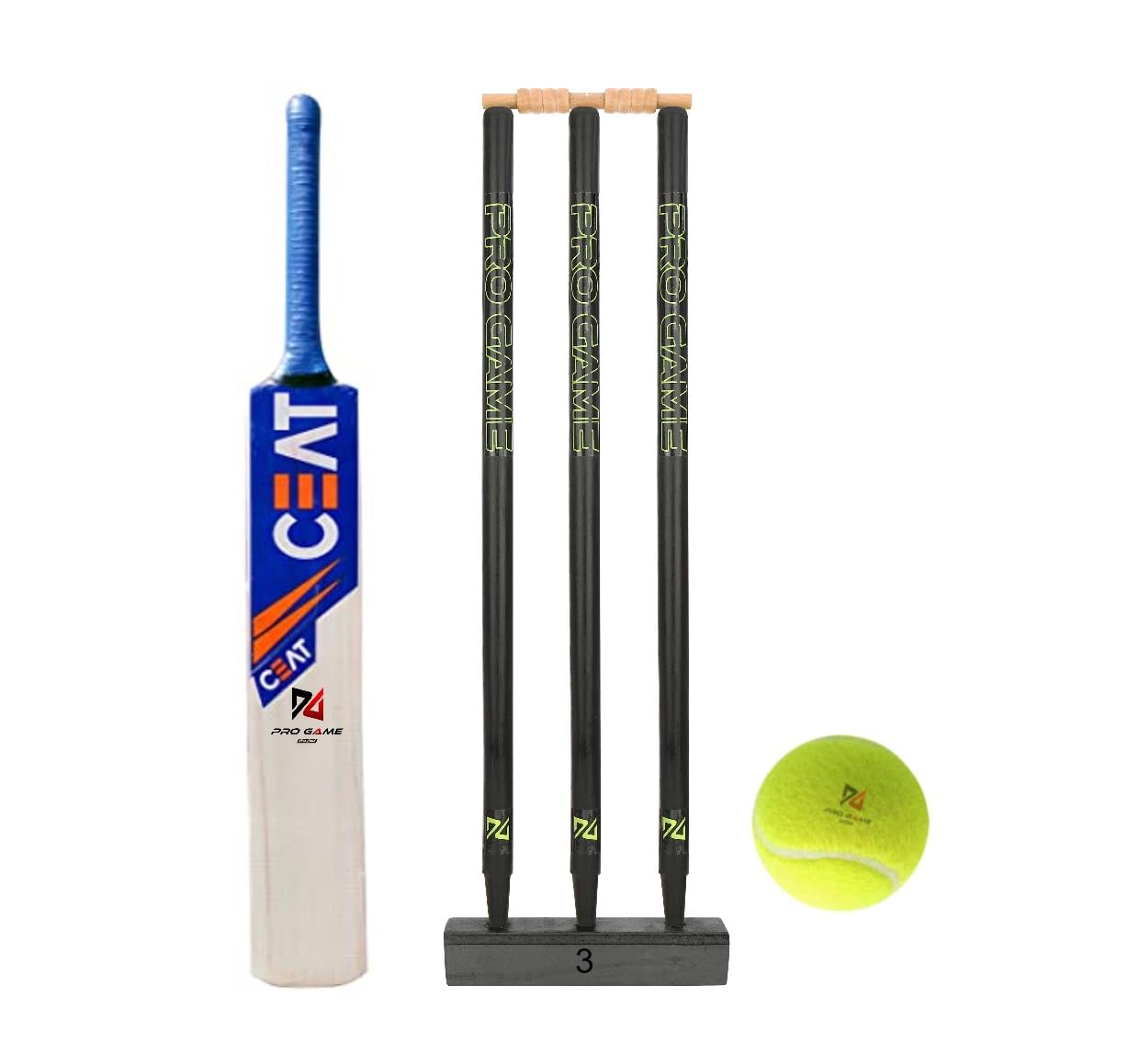 Cricket Kit - 1 Bat 3 Wickets 1 Base 1 Ball (Size 3 for 5-10Yr) (B0CX986R1Z) Amazon Price History, Amazon Price Tracker