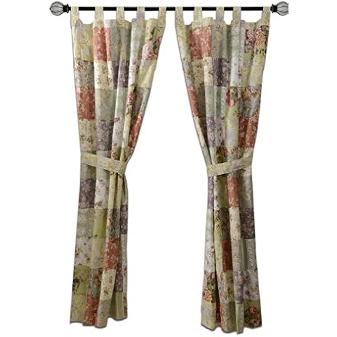 Panel de Cortina Groenlandia Home Blooming Prairie Patchwork Par Cover
